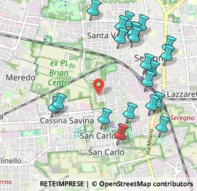 Mappa Via Carlo Marx, 20831 Seregno MB, Italia (1.128)