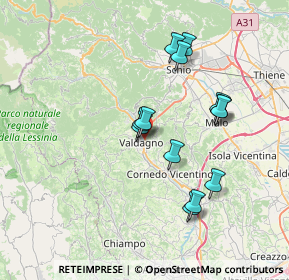 Mappa Via dello Sport, 36078 Valdagno VI, Italia (6.48154)