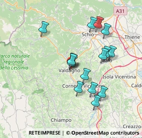 Mappa Via dello Sport, 36078 Valdagno VI, Italia (6.56133)