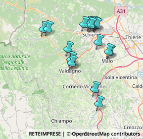 Mappa Via dello Sport, 36078 Valdagno VI, Italia (7.29188)