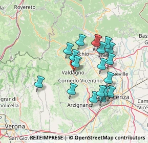 Mappa Via dello Sport, 36078 Valdagno VI, Italia (12.68667)