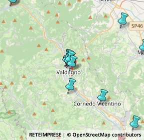 Mappa Via dello Sport, 36078 Valdagno VI, Italia (5.4605)