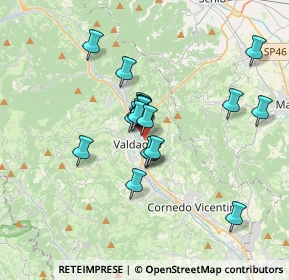 Mappa Via dello Sport, 36078 Valdagno VI, Italia (2.5575)