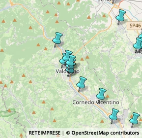 Mappa Via dello Sport, 36078 Valdagno VI, Italia (5.165)
