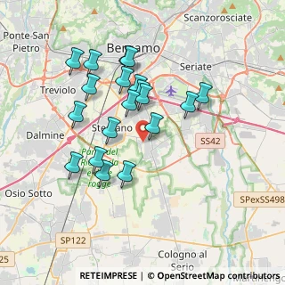 Mappa Via Stezzano, 24050 Zanica BG, Italia (3.35684)