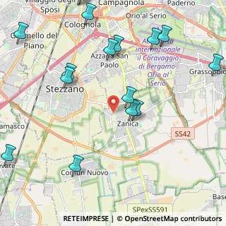 Mappa Via Stezzano, 24050 Zanica BG, Italia (2.74313)