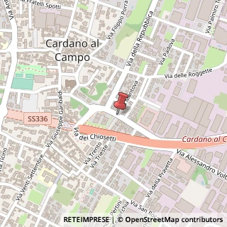 Mappa Via Alessandro Volta,  23, 21012 Cardano al Campo, Varese (Lombardia)