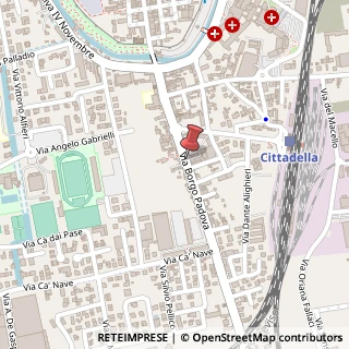 Mappa Borgo Padova, 79, 35013 Cittadella, Padova (Veneto)
