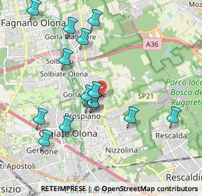 Mappa Via Don G. Nava, 21055 Gorla Minore VA, Italia (1.91667)