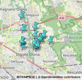 Mappa Via Don G. Nava, 21055 Gorla Minore VA, Italia (1.23333)