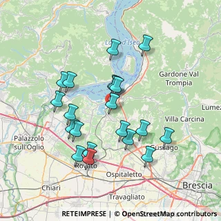 Mappa 25050 Iseo BS, Italia (6.9515)