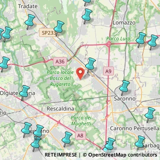 Mappa Via Ezio Vanoni, 21040 Cislago VA, Italia (7.517)