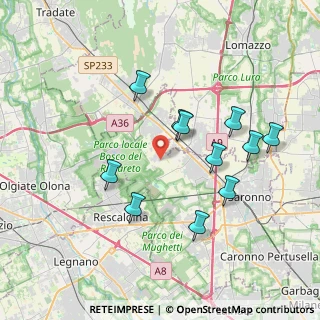 Mappa Via Ezio Vanoni, 21040 Cislago VA, Italia (3.56727)