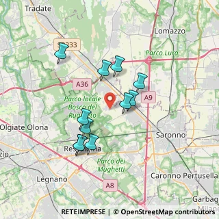 Mappa Via Ezio Vanoni, 21040 Cislago VA, Italia (3.07909)