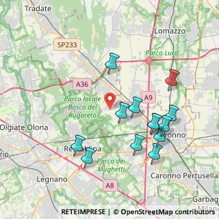 Mappa Via Ezio Vanoni, 21040 Cislago VA, Italia (3.97462)