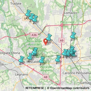 Mappa Via Ezio Vanoni, 21040 Cislago VA, Italia (4.41938)