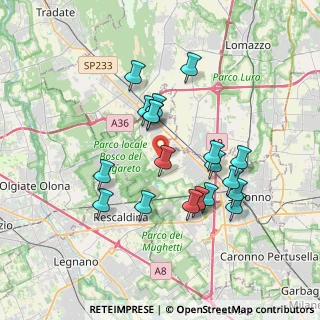 Mappa Via Ezio Vanoni, 21040 Cislago VA, Italia (3.29158)