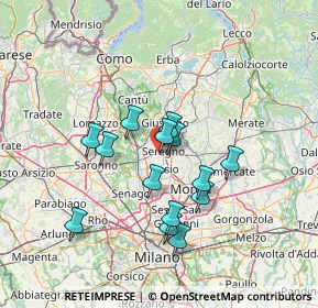 Mappa Via Bertold Brecht, 20831 Seregno MB, Italia (11.68357)