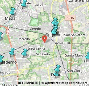 Mappa Via Bertold Brecht, 20831 Seregno MB, Italia (2.805)