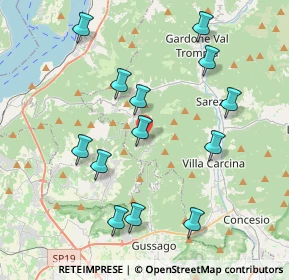Mappa Via Gazzane, 25060 Brione BS, Italia (4.08538)