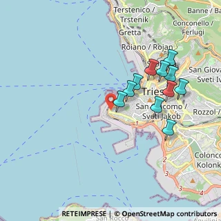 Mappa Via Francesco Hermet, 34123 Trieste TS, Italia (1.81)
