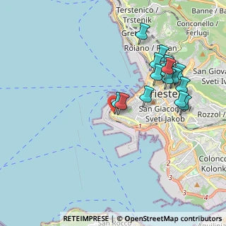Mappa Via Francesco Hermet, 34123 Trieste TS, Italia (1.99875)