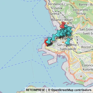 Mappa Via Francesco Hermet, 34123 Trieste TS, Italia (1.429)