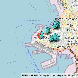 Mappa Via Francesco Hermet, 34123 Trieste TS, Italia (0.781)