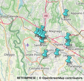 Mappa Via Casati, 21017 Samarate VA, Italia (5.62333)