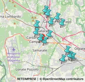 Mappa Via Casati, 21017 Samarate VA, Italia (3.52214)