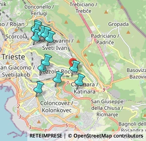 Mappa Via Teodoro Mayer, 34142 Trieste TS, Italia (1.89333)