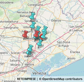 Mappa Piazza R. Menon, 31056 Roncade TV, Italia (8.475)