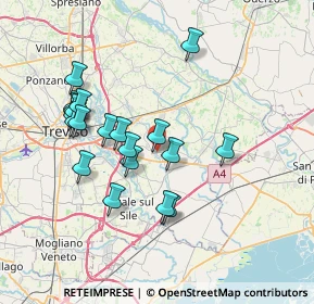 Mappa Piazza R. Menon, 31056 Roncade TV, Italia (6.9095)