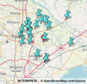 Mappa Piazza R. Menon, 31056 Roncade TV, Italia (6.9665)