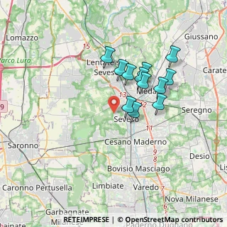 Mappa Via Piemonte, 20030 Seveso MB, Italia (2.90083)