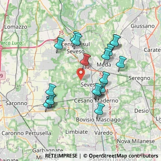 Mappa Via Piemonte, 20030 Seveso MB, Italia (3.54789)