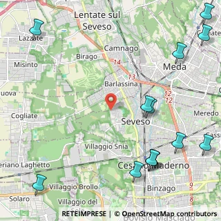 Mappa Via Piemonte, 20030 Seveso MB, Italia (3.20923)