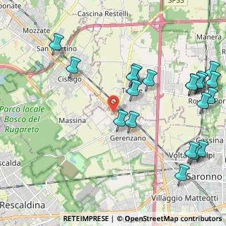 Mappa Via Clerici Giampietro, 21040 Gerenzano VA, Italia (2.628)