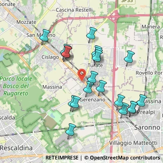 Mappa Via Clerici Giampietro, 21040 Gerenzano VA, Italia (1.949)