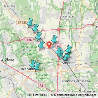 Mappa Via Clerici Giampietro, 21040 Gerenzano VA, Italia (3.20917)
