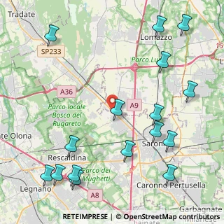 Mappa Via Clerici Giampietro, 21040 Gerenzano VA, Italia (5.55438)