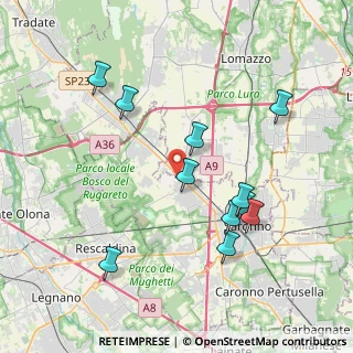 Mappa Via Clerici Giampietro, 21040 Gerenzano VA, Italia (3.93182)