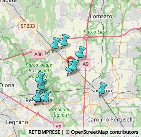 Mappa Via Clerici Giampietro, 21040 Gerenzano VA, Italia (3.36)