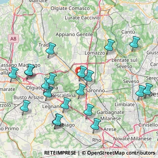 Mappa Via Clerici Giampietro, 21040 Gerenzano VA, Italia (9.695)