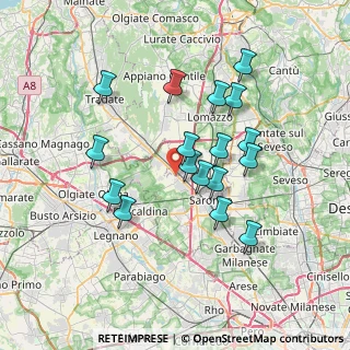 Mappa Via Clerici Giampietro, 21040 Gerenzano VA, Italia (6.46647)