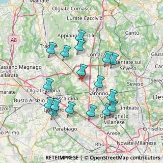 Mappa Via Clerici Giampietro, 21040 Gerenzano VA, Italia (7.32765)
