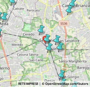 Mappa Via Papa Giovanni XXIII, 20831 Seregno MB, Italia (2.86571)