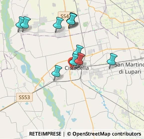 Mappa Via I. Nievo, 35013 Cittadella PD, Italia (3.54091)