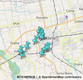 Mappa Via I. Nievo, 35013 Cittadella PD, Italia (1.10167)