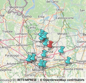 Mappa Via Sole delle Alpi, 20831 Seregno MB, Italia (12.84615)